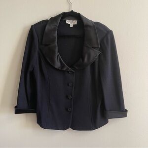 NWOT St John Evening size 14 black jacket embellished buttons